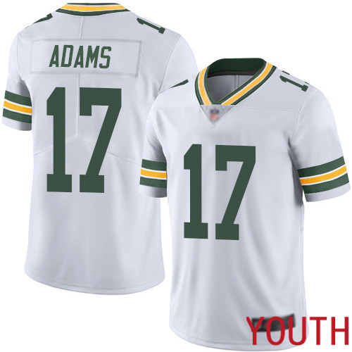 Green Bay Packers Limited White Youth #17 Adams Davante Road Jersey Nike NFL Vapor Untouchable->youth nfl jersey->Youth Jersey